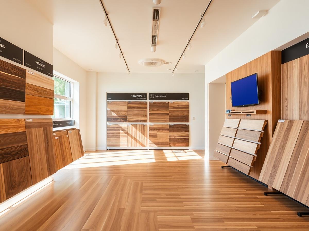 Flooring showroom ready for a product conversation